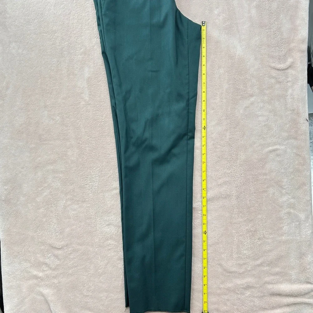 Braveman Mens Slim Fit 2 Piece Suit Teal Green Two Button Blazer Pants Set